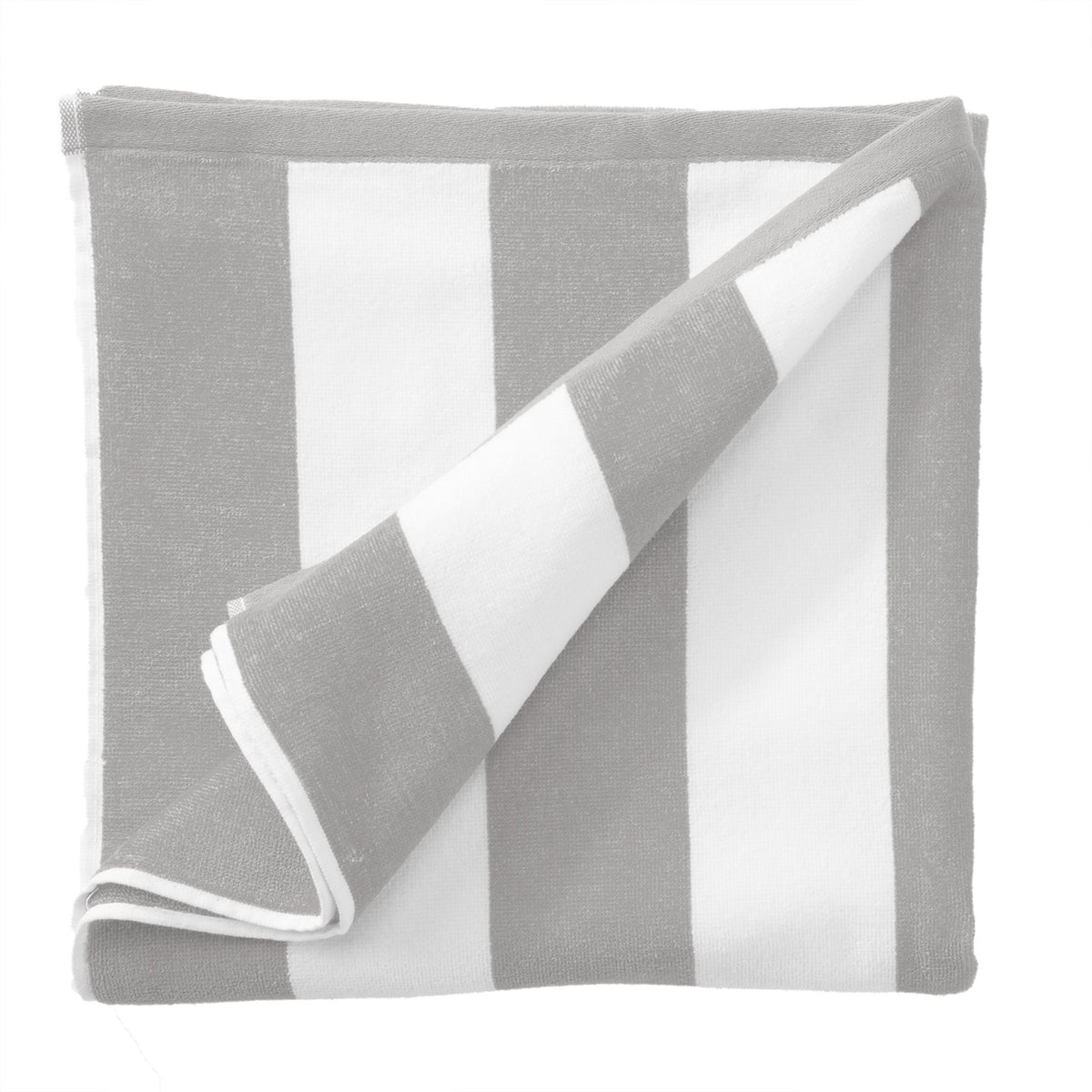 Cotton Velour Cabana Stripe Beach Towel | Novia Collection