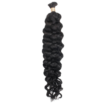 Natural 1B Latin Wave Bulk Braiding Hair
