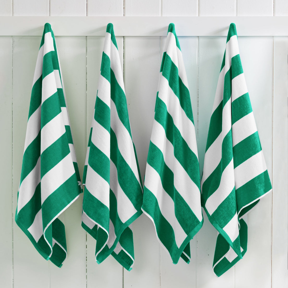 Cotton Velour Cabana Stripe Beach Towel | Novia Collection
