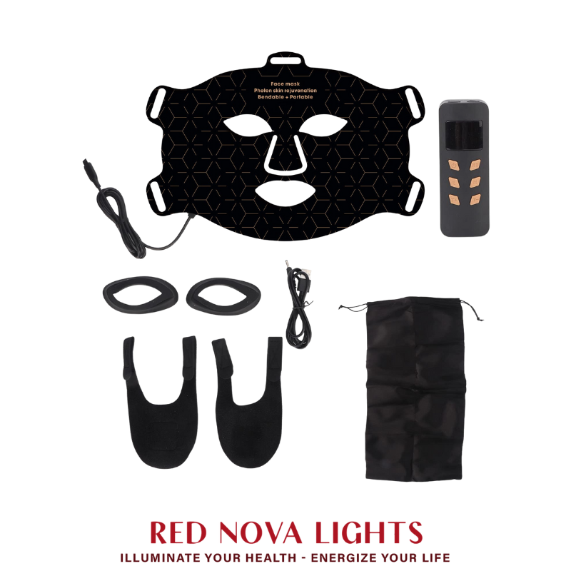 Red Nova Lights Face Mask | LED Light Support