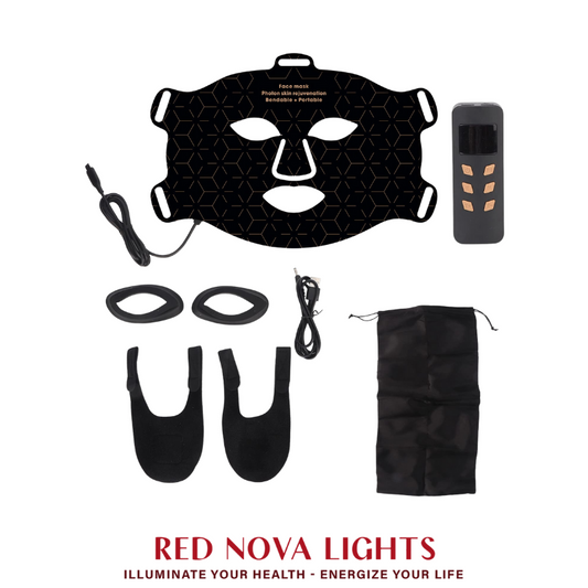 Red Nova Lights Face Mask | LED Light Support