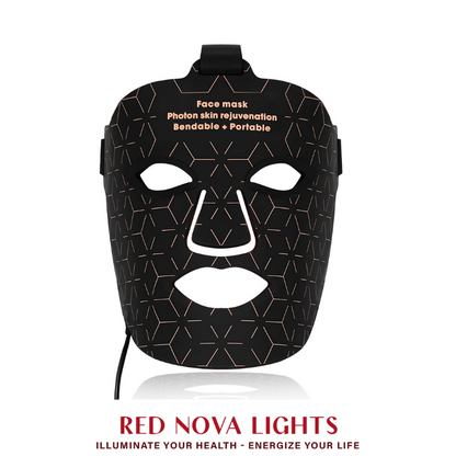Red Nova Lights Face Mask | LED Light Support