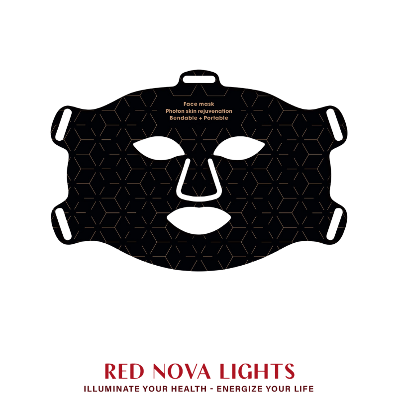 Red Nova Lights Face Mask | LED Light Support
