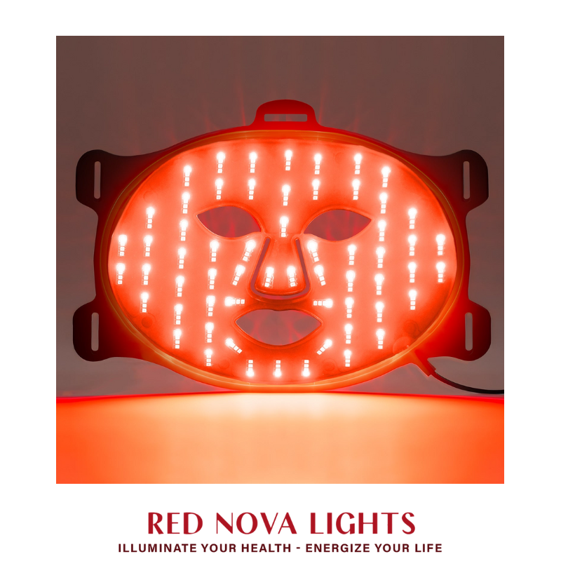 Red Nova Lights Face Mask | LED Light Support
