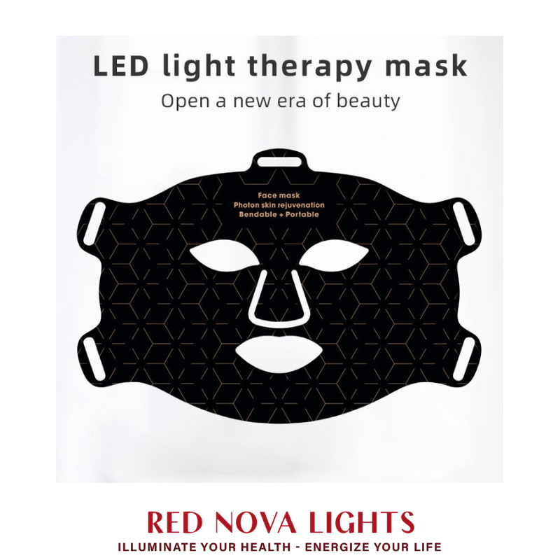 Red Nova Lights Face Mask | LED Light Support