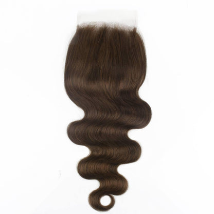 #4 Medium Brown Body Wave 5x5 HD Lace Closure