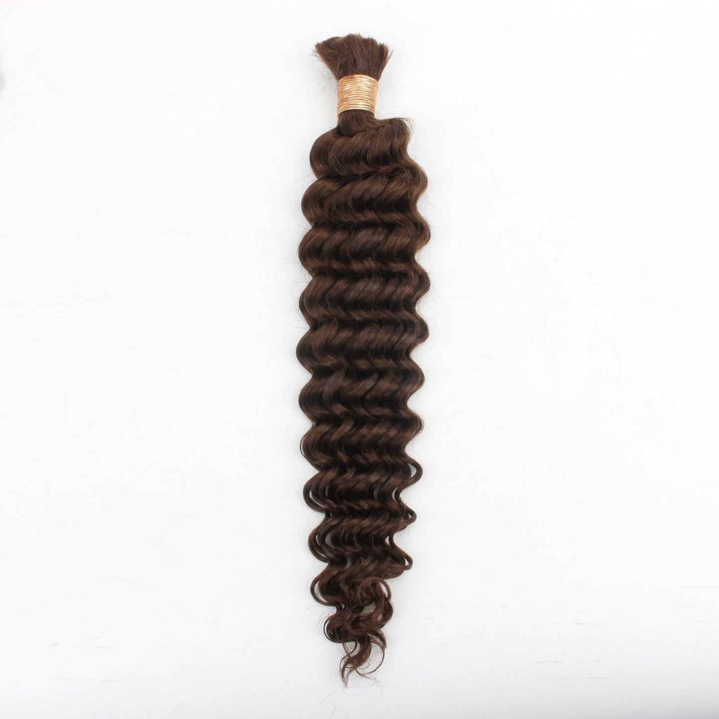 #4 Medium Brown Deep Wave Bulk Braiding Hair