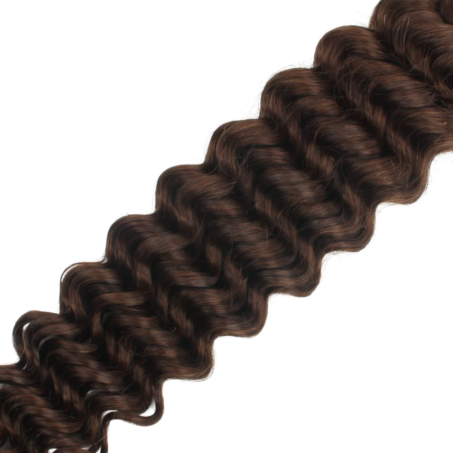 #4 Medium Brown Deep Wave Bulk Braiding Hair