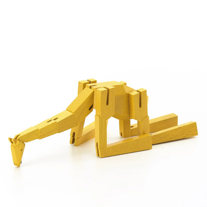 Morphits® Modern Wooden Giraffe Decor – Interactive Puzzle & Art Piece
