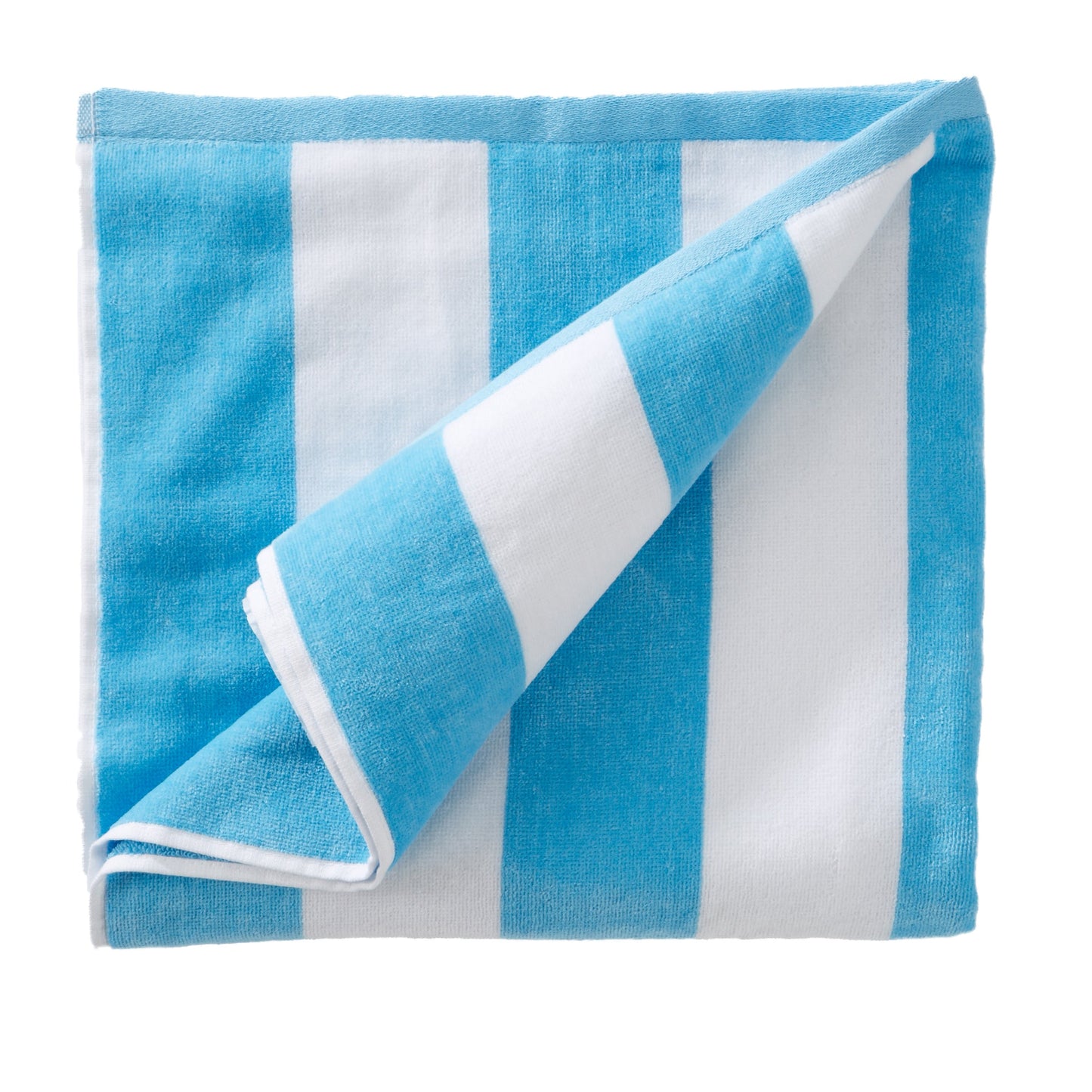 Cotton Velour Cabana Stripe Beach Towel | Novia Collection