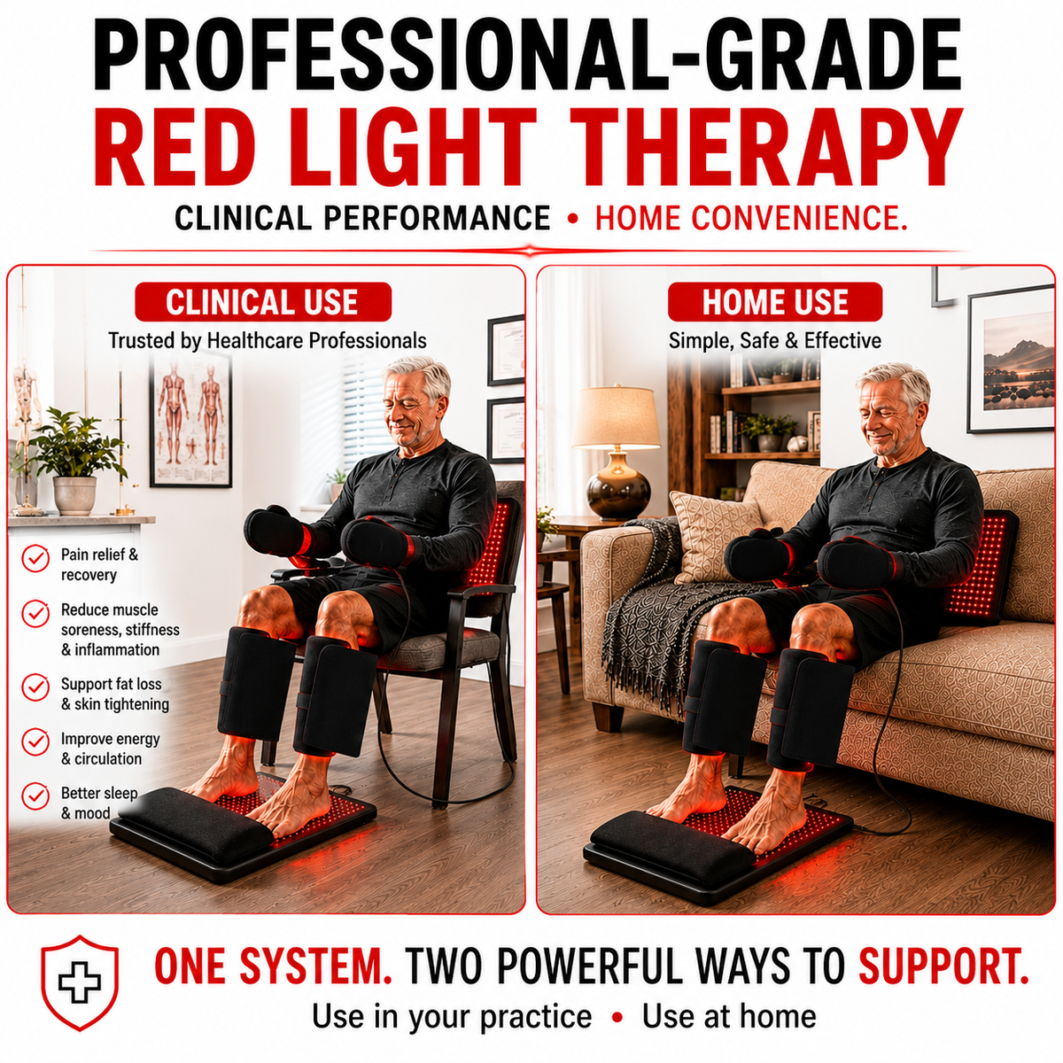 Red Light Therapy Kit for Hands and Feet | 5 Devices