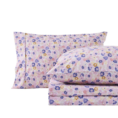 Watercolor Floral Sheet Set - Delia Collection