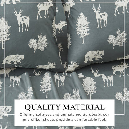 Lodge Printed Sheet Set - Mountain Ridge Collection