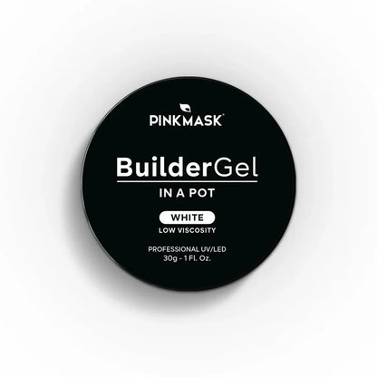 Pink Mask - Builder Gel White, 15ml and 30g