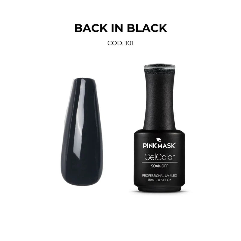Pink Mask - Gel Color Back in Black