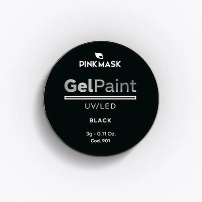 Pink Mask - Gel Paint Black
