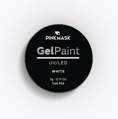 Pink Mask - Gel Paint White
