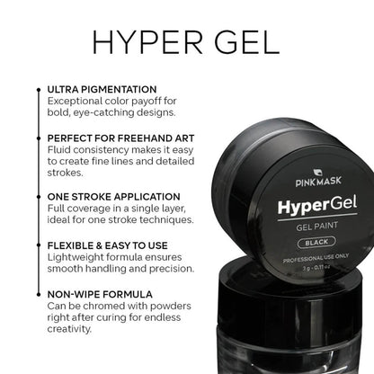 Pink Mask - Hyper Gel Paint Black, 3g
