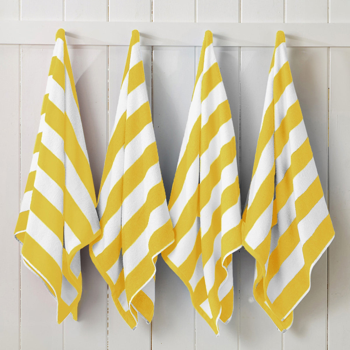 Cotton Velour Cabana Stripe Beach Towel | Novia Collection