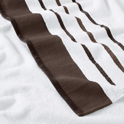 Decorative Cotton Stripe Bath Towel Set - Noelle Collection