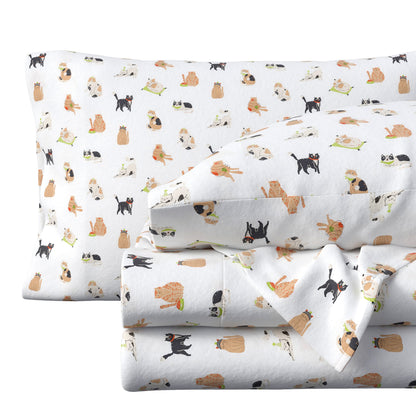 Turkish Cotton Christmas Flannel Sheet - Whittaker Collection