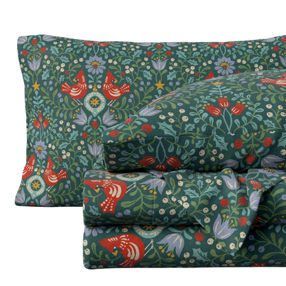 Turkish Cotton Flannel Sheet Set - Elevated Holiday Collection
