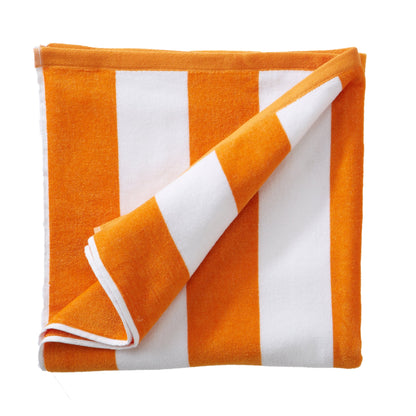 Cotton Velour Cabana Stripe Beach Towel | Novia Collection