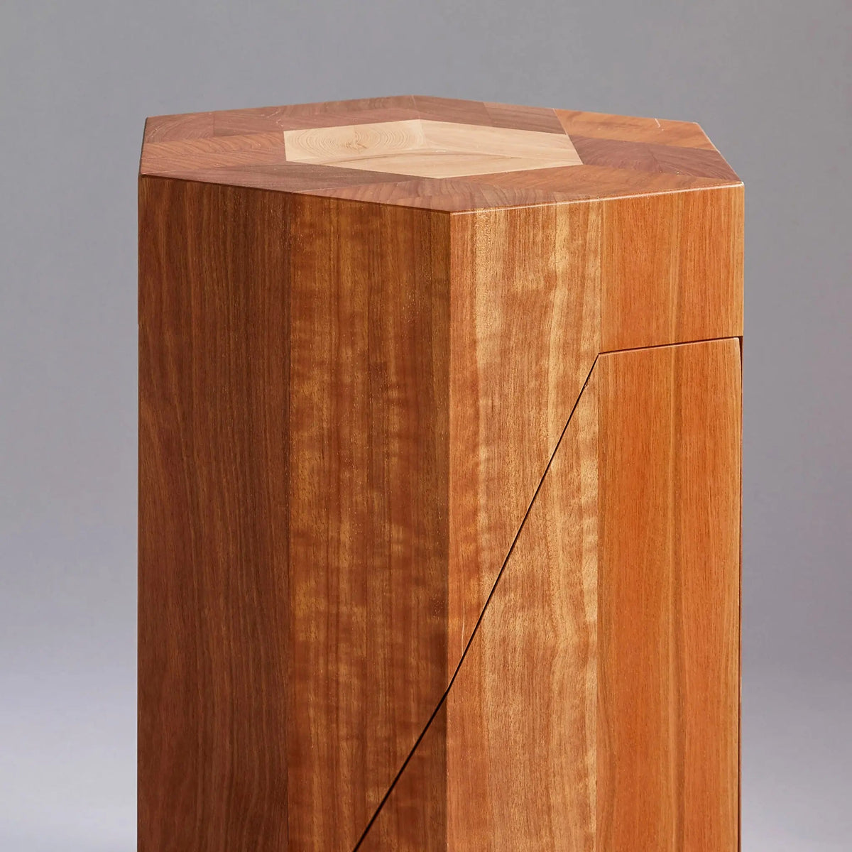 Yosegi Wood Stool, Pair - Japanese Craftsmanship