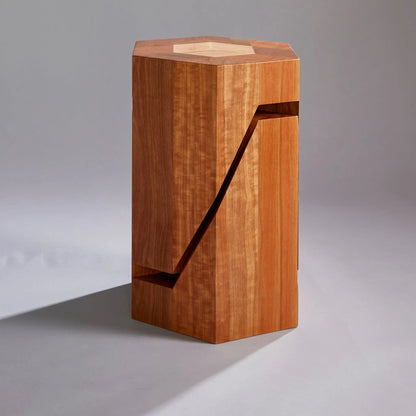 Yosegi Wood Stool, Pair - Japanese Craftsmanship