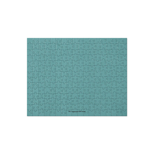 Your Suggested Nail Palette brand cadet blue colored jigsaw puzzle on a white background.