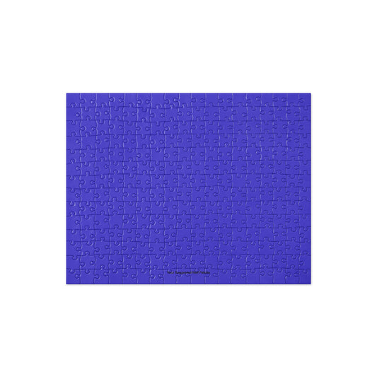 Your Suggested Nail Palette brand dark slate blue colored jigsaw puzzle on a white background.