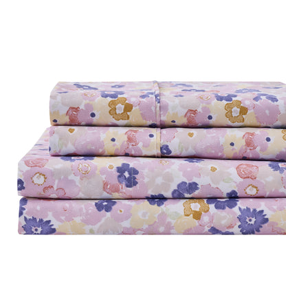 Watercolor Floral Sheet Set - Delia Collection